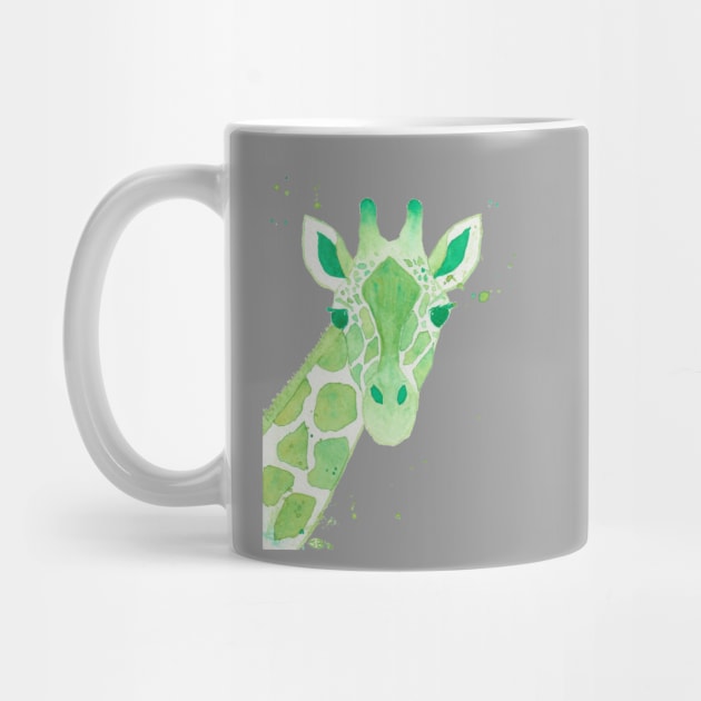 Lime Green Giraffe by dangerbetz